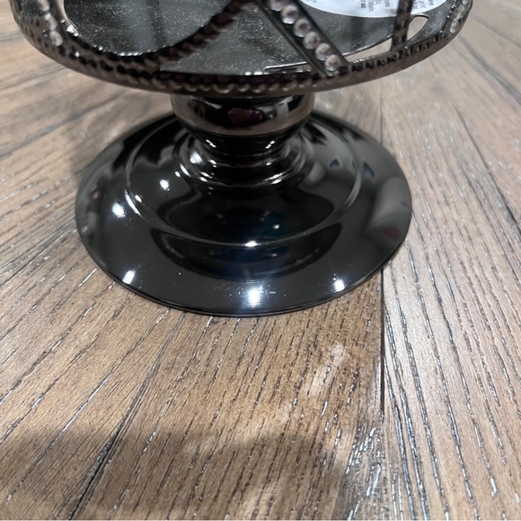 Bath & Body Works Halloween Purple Gem Silver Spider Web 3-Wick Candle Pedestal - Picture 9 of 15